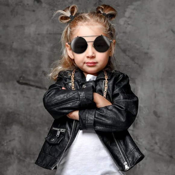 90s Accessories Set Women Men Jewelry Sunglasses Faux Gold Chain Earrings Retro